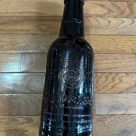 Vintage 2000 Dale Earnhardt Jr Large BUDWEISER Glass Bottle Coin Bank 14” - Picture 3 of 6